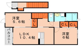 柚須駅 徒歩21分 2階の物件間取画像